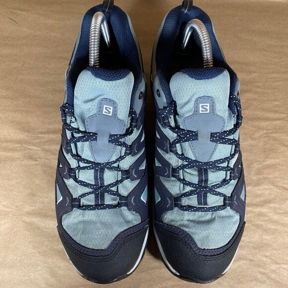 Salomon Women's Size 7.5 Waterproof Contagrip Trail/Athletic Shoes Light Blue - Picture 4 of 11
